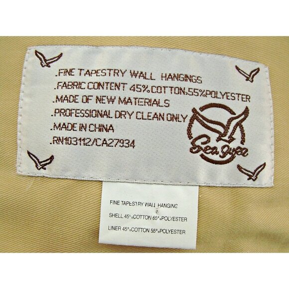 Fine Tapestry Wall Hanging Lily Pond Cottage on the Water by Seagull 26x36" - Picture 3 of 12